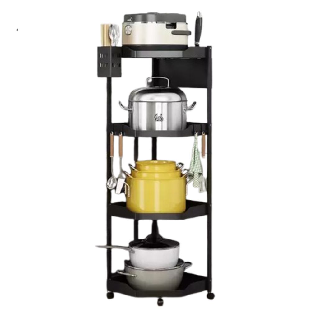 Folding Kitchen Storage Shelf 4 Layers