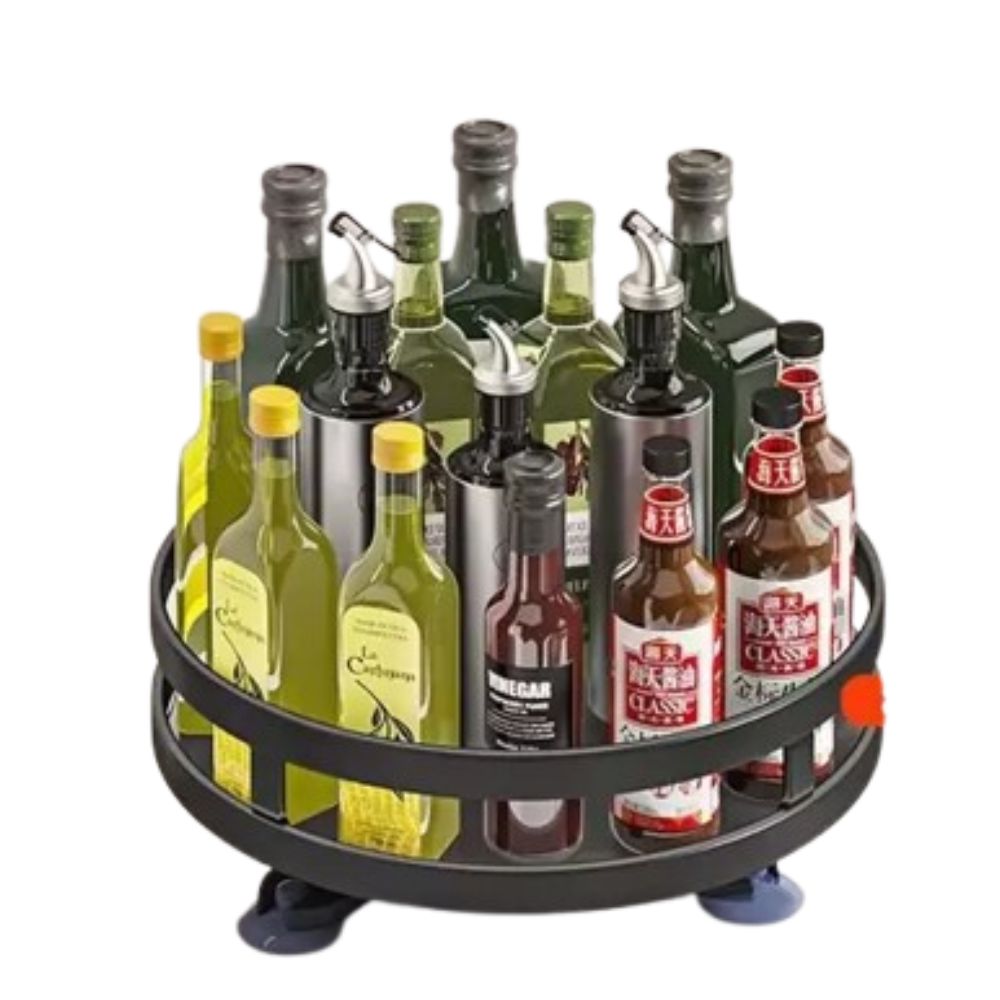 360° Rotating Storage Spice Rack Effortless Organization with Every Twist (2)