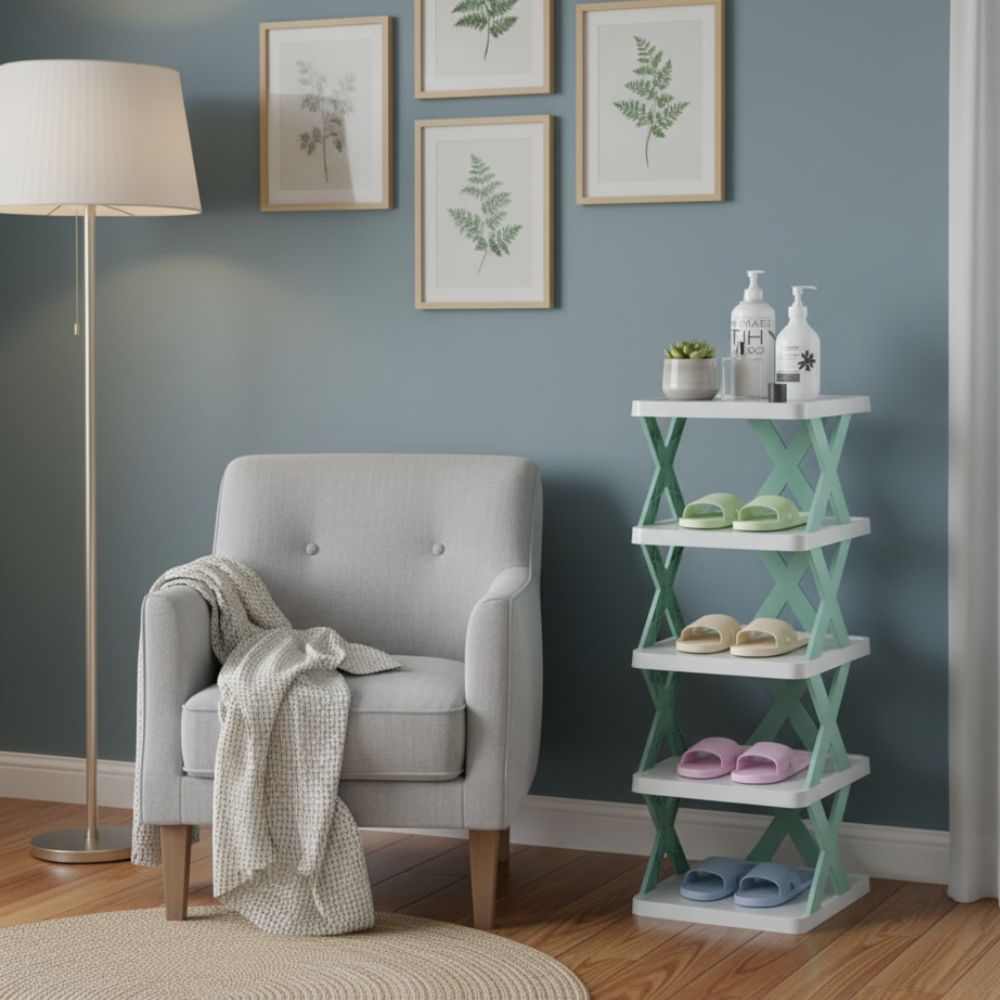 5 Layer Shoe Organizer Rack Multifunctional