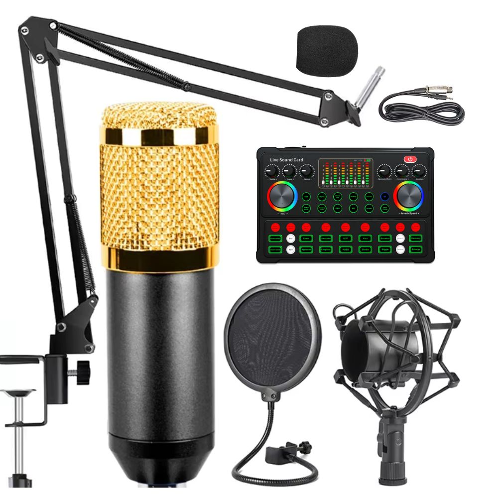 BM800 Condenser Microphone with M3 Live Sound Card Combo Package