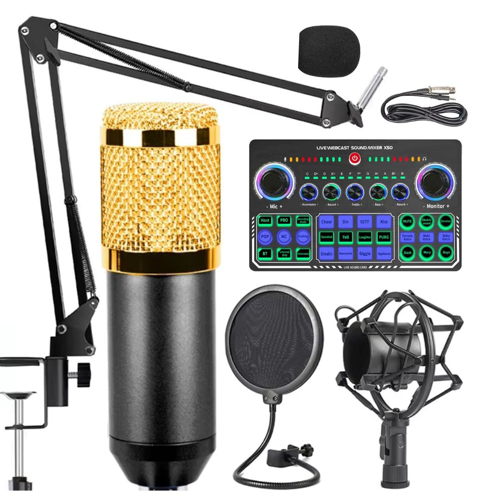 BM800 Condenser Microphone with X50 Sound Card Combo