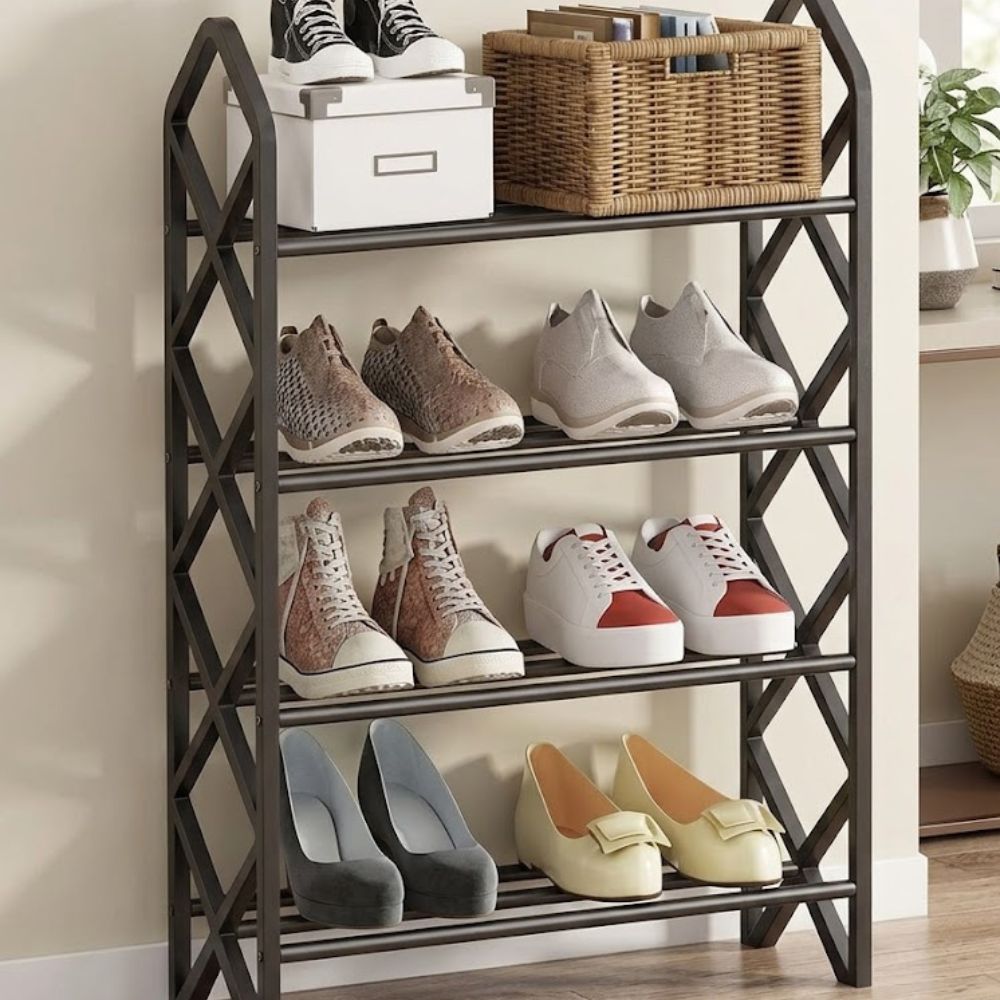 Diamond 4 Layer Shoe Rack Organizer - Image 2