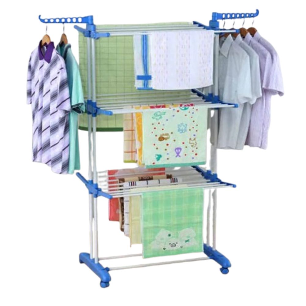 Double Pole Cloth Drying Stand