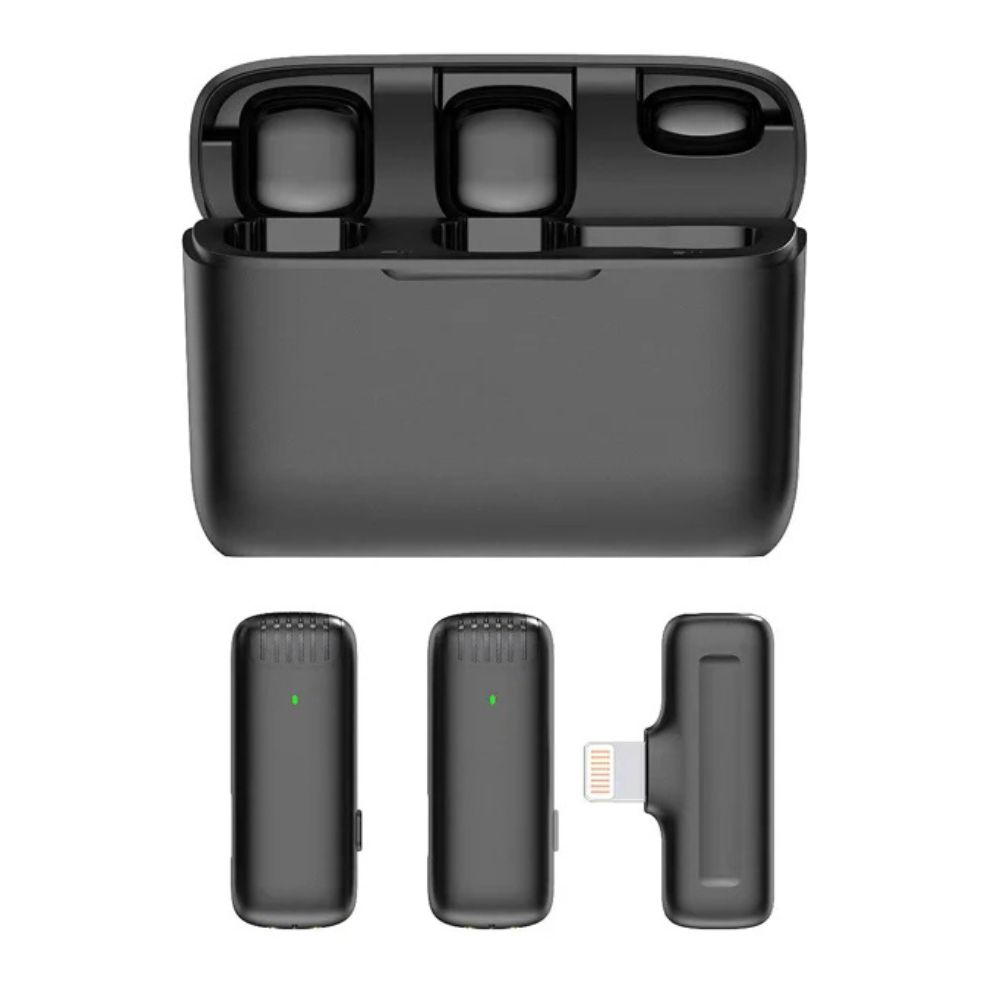 J13 Double Wireleass Microphone with Charging Case for Type-C