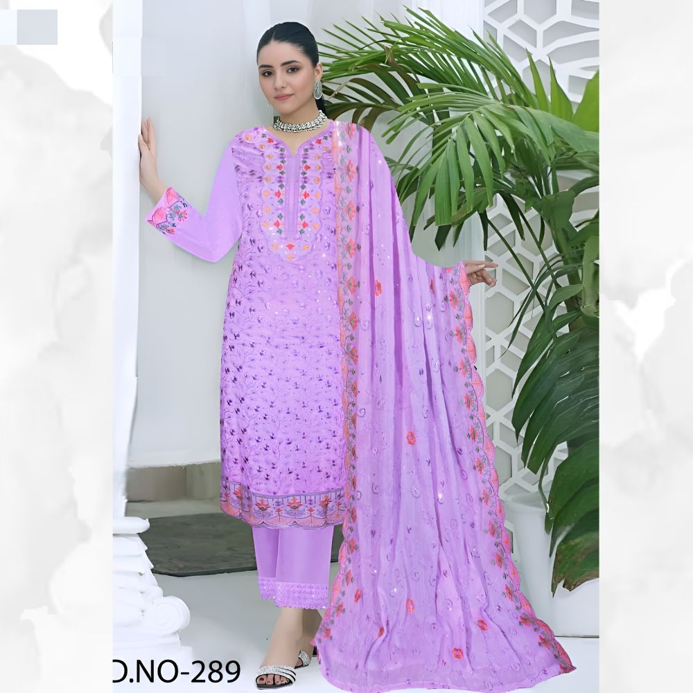 Johra Style Premium Party Wear Light Magenta Color Dress