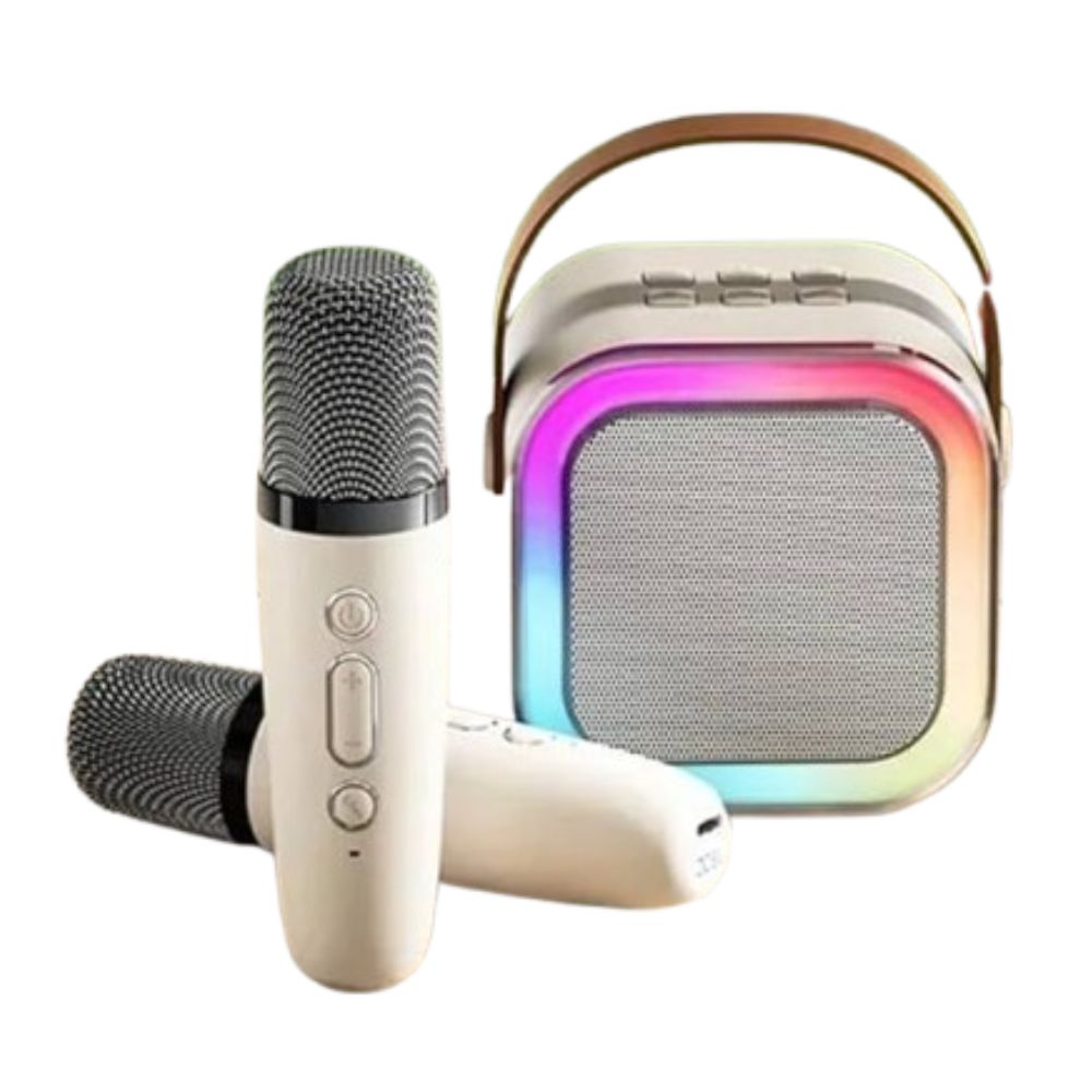 K12 Portable Bluetooth 5.3 Karaoke Machine PA Speaker with 1 Wireless Microphone