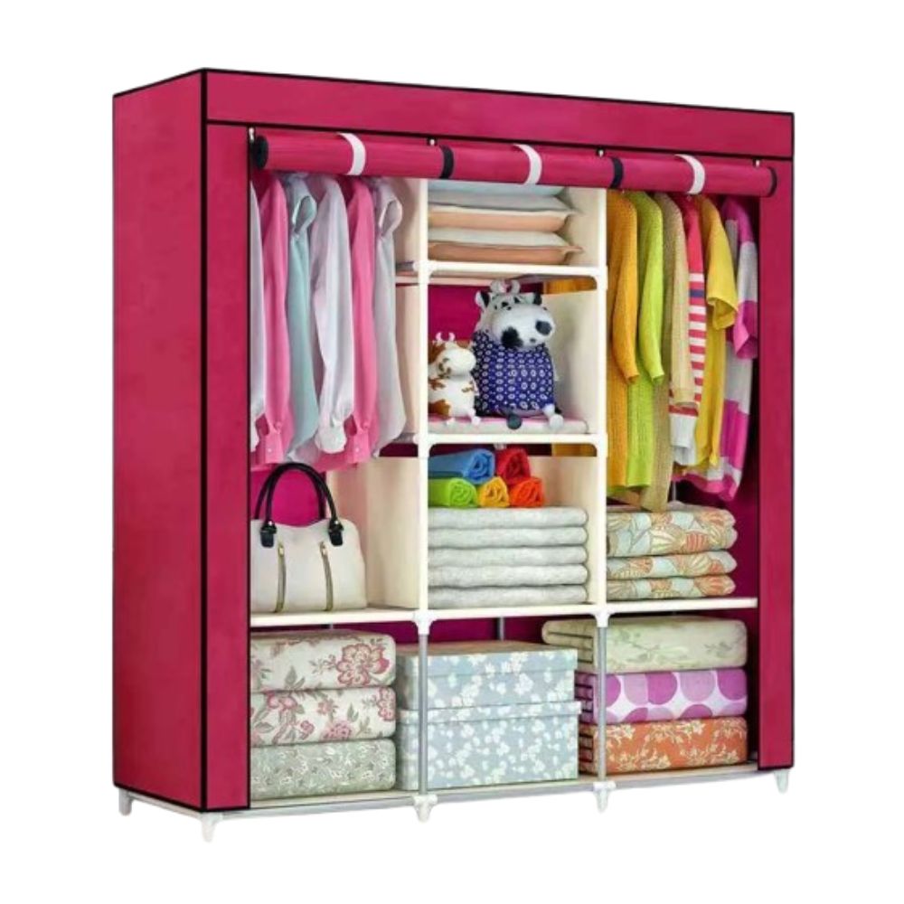 Portable Cloth And Storage Wardrobe Cabinet