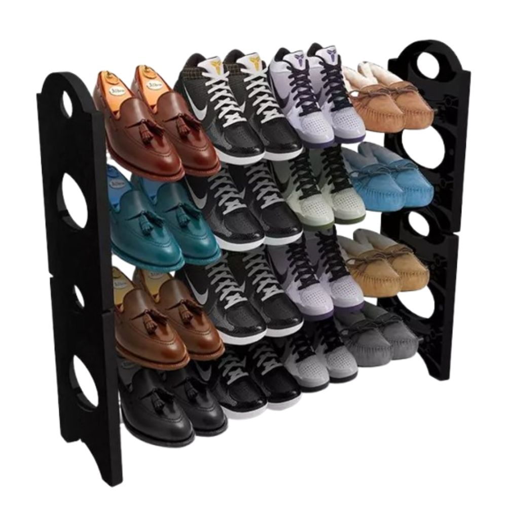 Stackable 4 Layer Shoe Rack