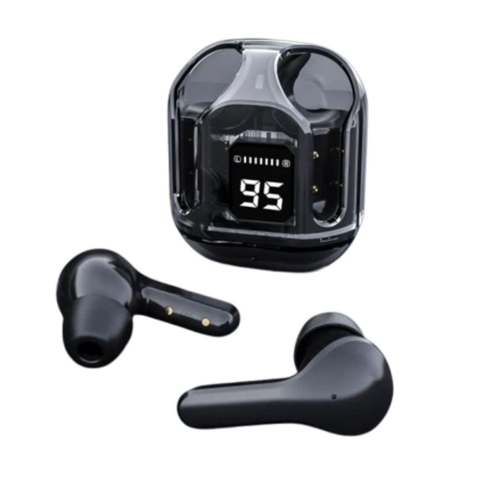 Ultrapods Max True Wireless Earbuds with Transparent Design, Waterproof IP4, USB-C Charging, Bluetooth 5.3, 12 Hours Playtime