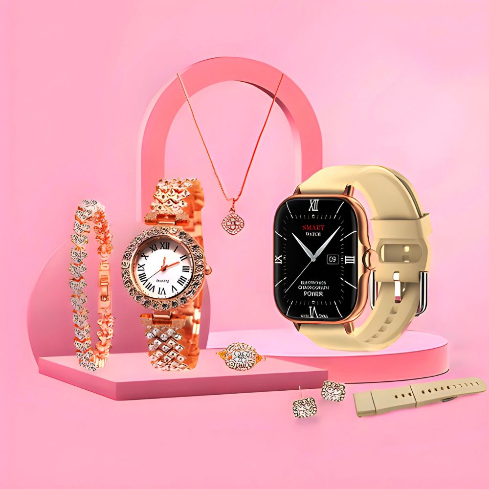 A58 Plus Smartwatch Bracelet Heart Rate Band Sports Smart Watch Combo For Women