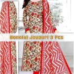 Bonoful Joypury Cotton Printed Three Pieces Red