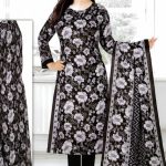 Bonoful Joypury Cotton Flower Printed Three Pieces Black
