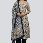 Bonoful Joypury Cotton Printed Three Pieces Black
