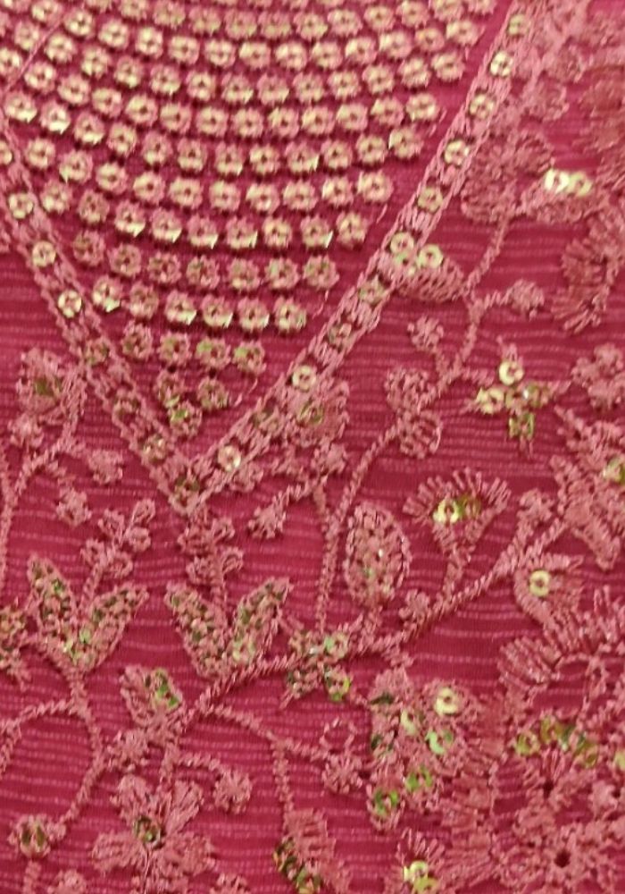 Full Body Embroidery Work Luxuary Shifon Party Dress