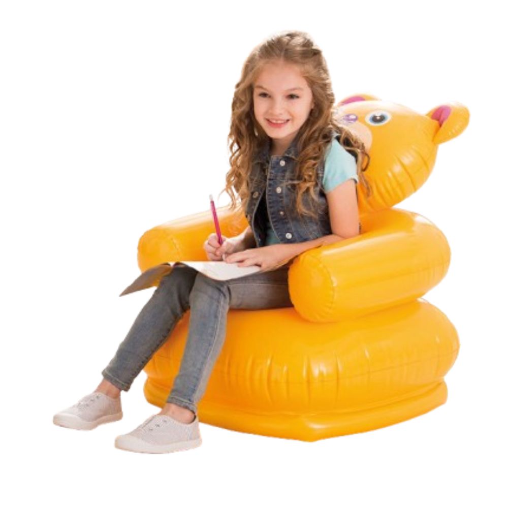 INTEX Inflatable Kids Happy Animal Teddy Air Chair