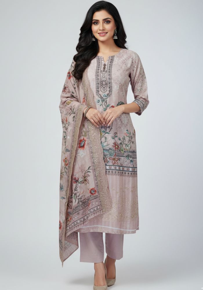 Mashal Exclusive Digital Embroidered Lawn Voile Dupatta