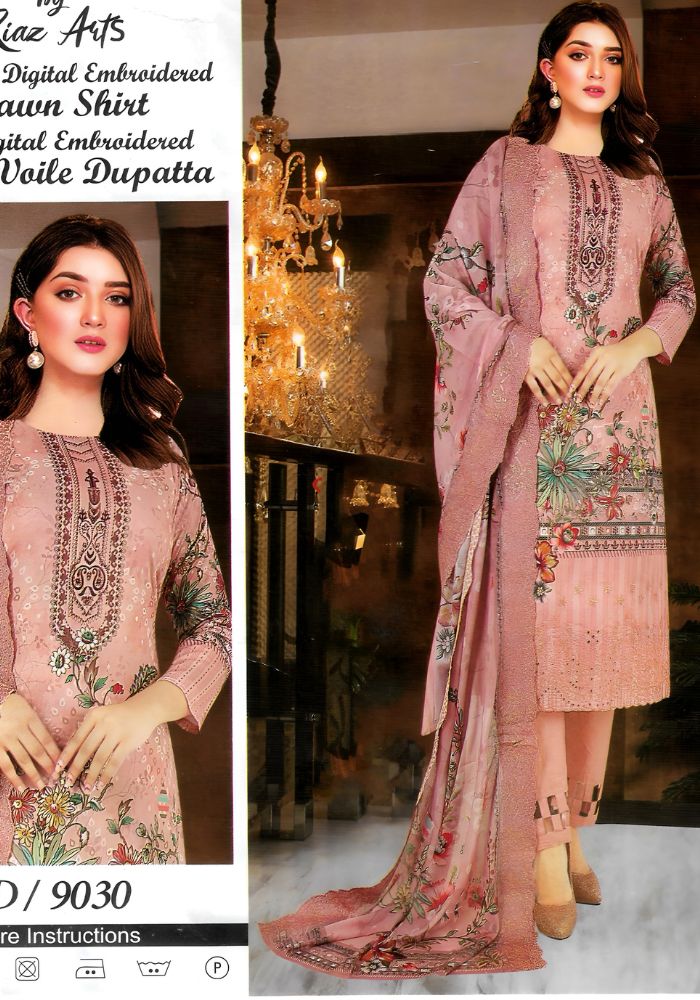 Mashal Exclusive Digital Embroidered Lawn Voile Dupatta