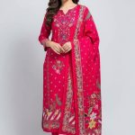 Premium Quality Pure Swis Cotton Printed Three Pieces RBL 07