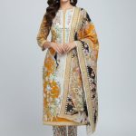 Premium Quality Pure Swis Cotton Printed Three Pieces RBL 25