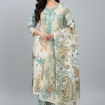 Premium Quality Pure Swis Cotton Printed Three Pieces RBL 29
