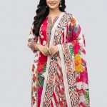 Premium Quality Pure Swis Cotton Printed Three Pieces RBL 37