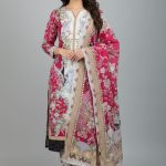 Premium Quality Pure Swis Cotton Printed Three Pieces RBL 38