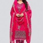 Premium Quality Pure Swis Cotton Printed Three Pieces RBL 41