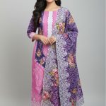 Premium Quality Pure Swis Cotton Printed Three Pieces RBL 05