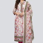 Sana Safina Luxury Cotton Embroydery Salwer Kameez Purple Color