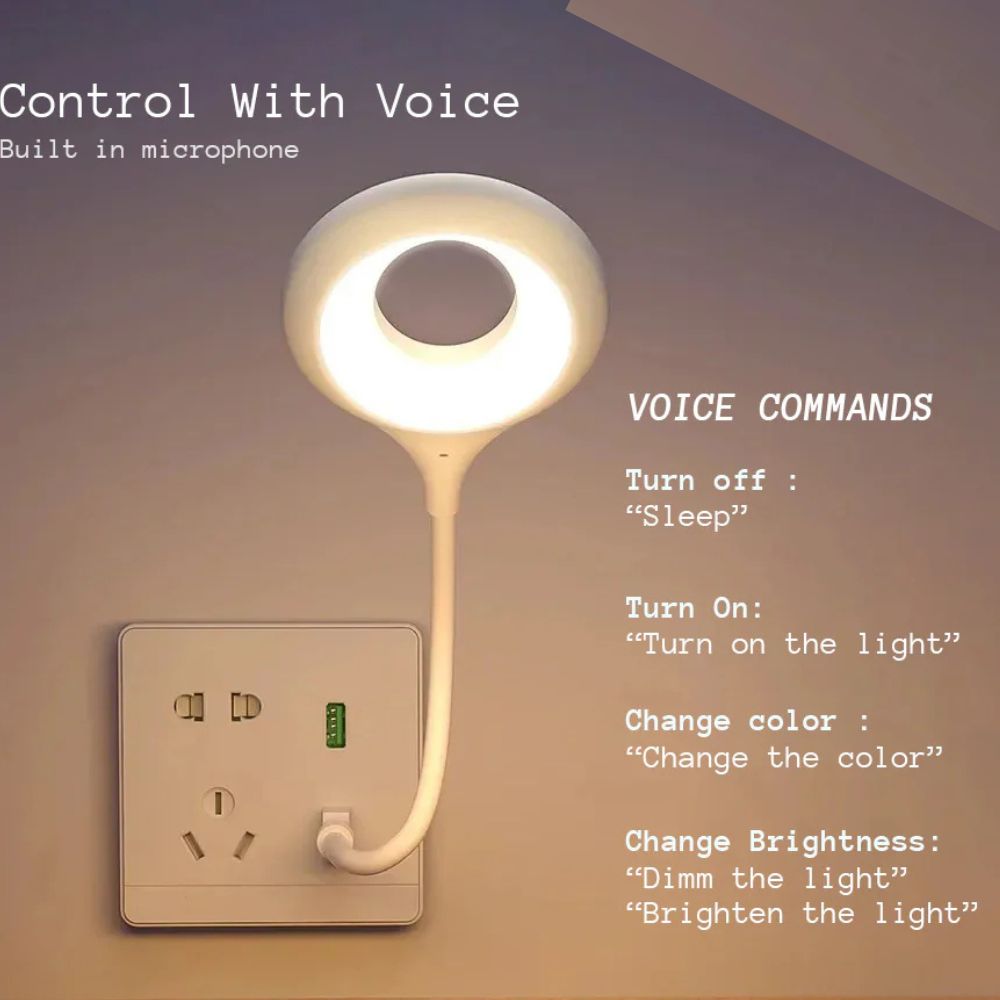 Smart voice control USB Powered Plug N Play light