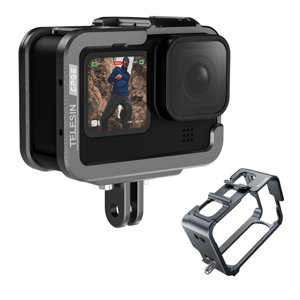 Telesin GP-FMS-G11-TZ GoPro Cage Vertical Frame for Hero 11/10/9