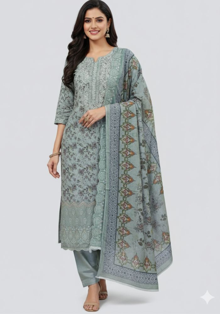 Gull Jee Pure Cotton Premium Quality Printed Three Pieces Salwar Kameez D34030