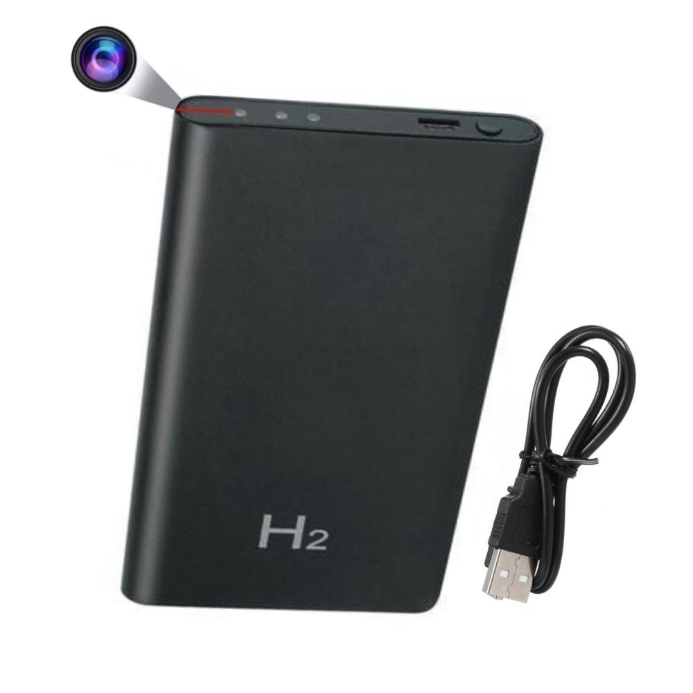 H2 Power Bank 90° Angle Spy Pinhole Hidden Camera