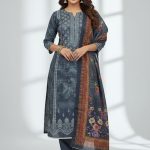 Premium Quality Printed Pure Cotton Three Pieces Salwar Kameez Tex One BD 3707