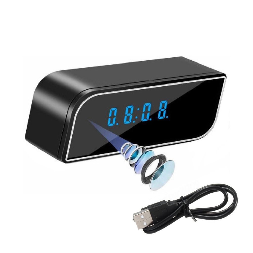 Table Clock Wi-Fi Hidden Camera 4K Resolution