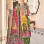 Alok Afsanah Lawn Cotton Unstitched Three Piece Green Color