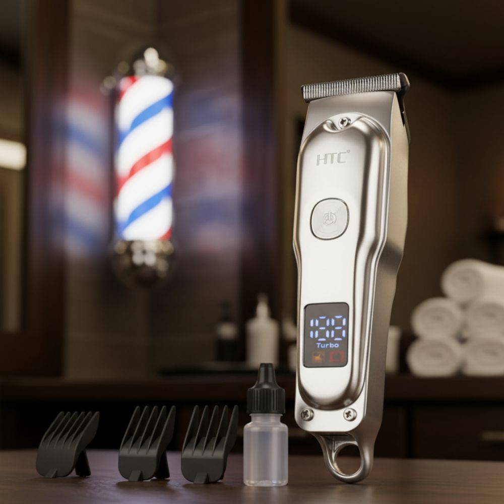 HTC AT-179 Rechargeable Hair Clipper and Beard Trimmer For Men