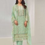 Original Vipul Fashion Amani Party Wear Oragnza Fancy Work Swits Collection 5982