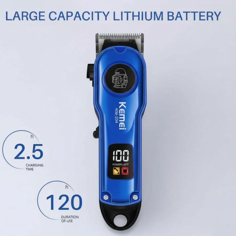 Kemei KM-234 Professional Rechargeable Hair Clipper & Beard Trimmer