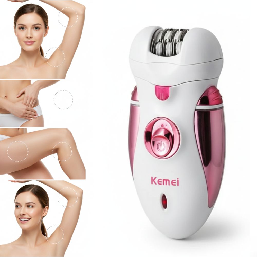 Kemei KM-2530 Rechargeable Epilator & Shaver 4 in 1 Beauty For Women (2)
