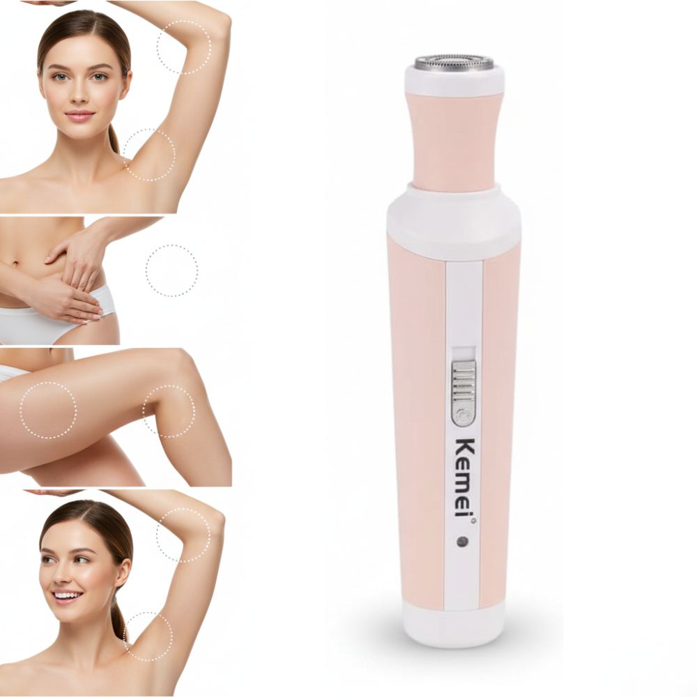 Kemei KM-3024 Rechargeable Trimmer & Shaver For Women