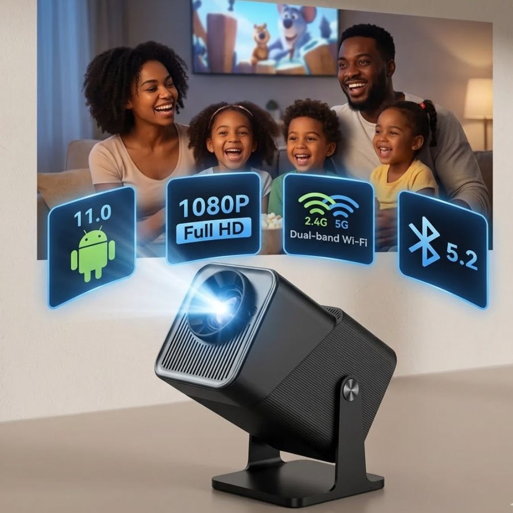 Z10 Smart Portable Small Full HD 4K Android 11 Mini LED Home Video Projector