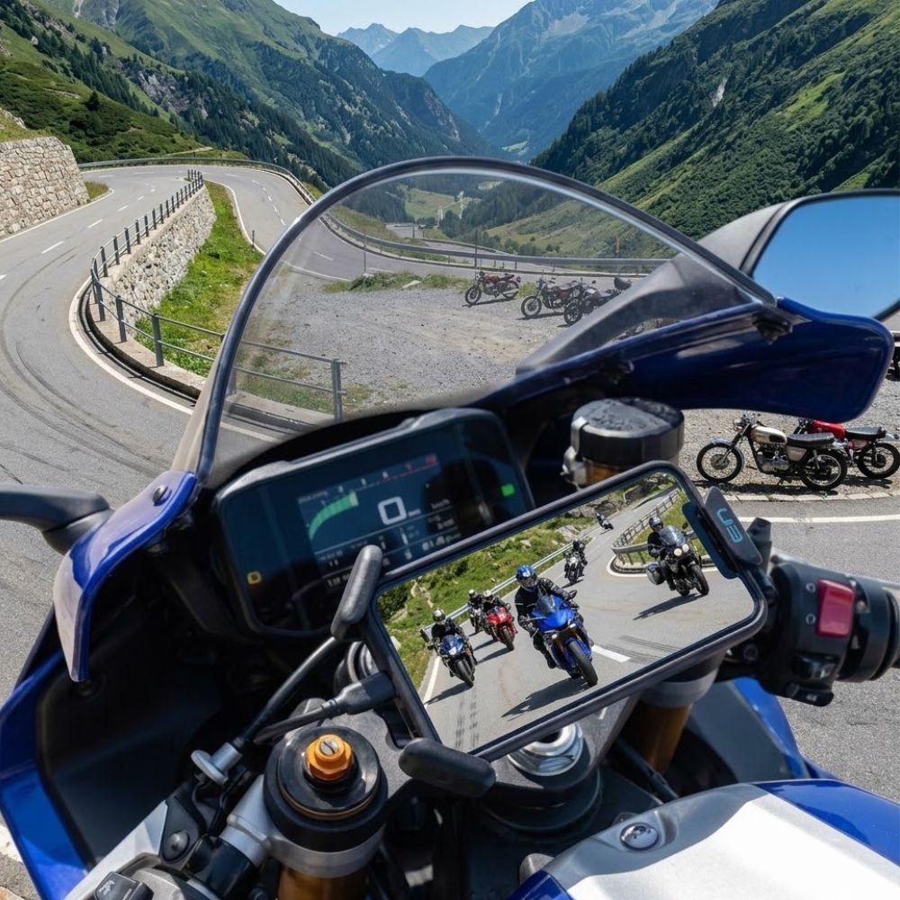 Motorcycle Rear Camera for Smartphone Dashcam For Motorcycle