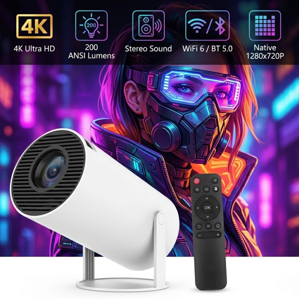HY300 Bluetooth Portable Home Theatre WiFi Projector