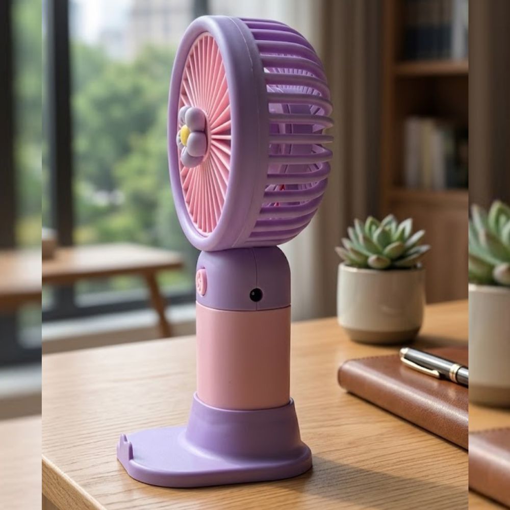 Mini Handheld Small Power USB Rechargeable Fan - Image 3
