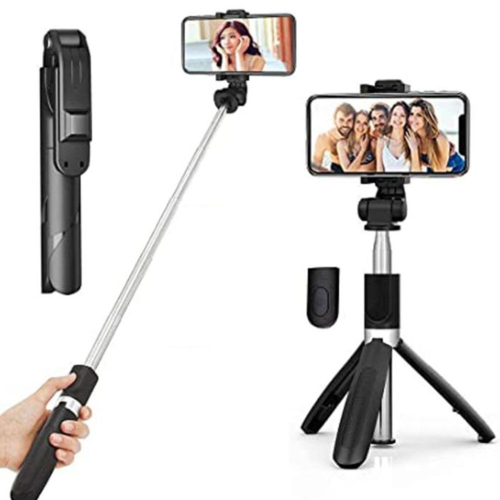 Professional 3-in-1 Wireless Foldable Mini Tripod with Fill Light Bluetooth Remote Shutter Selfie Stick - Image 2