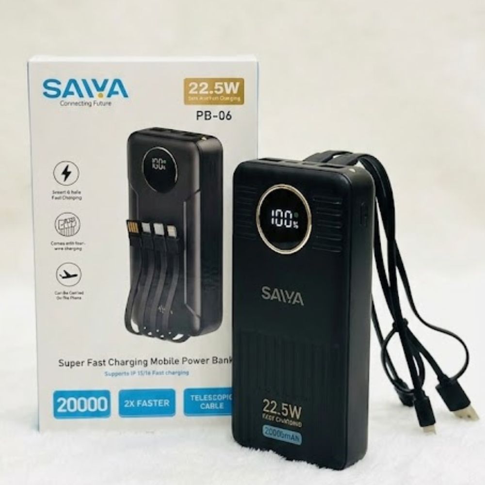 Saiya PB-06 Multi-Device 20000mAh Powerbank - Image 2