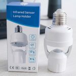 Smart Motion Infrared Sensor Light Bulb Holder E27 / B22 Automatic LED Switch AC 110V 220V