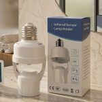 Smart Motion Infrared Sensor Light Bulb Holder E27 / B22 Automatic LED Switch AC 110V 220V