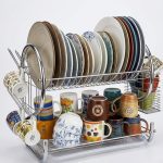 Stainless Steel 2 Layer Dish Drainer Kitchen Rack